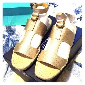 Gold espadrille Sandals